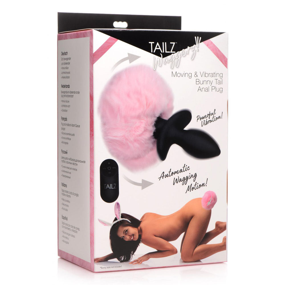 Wagging Bunny Tail Butt Plug & Remote - Tailz Roleplay