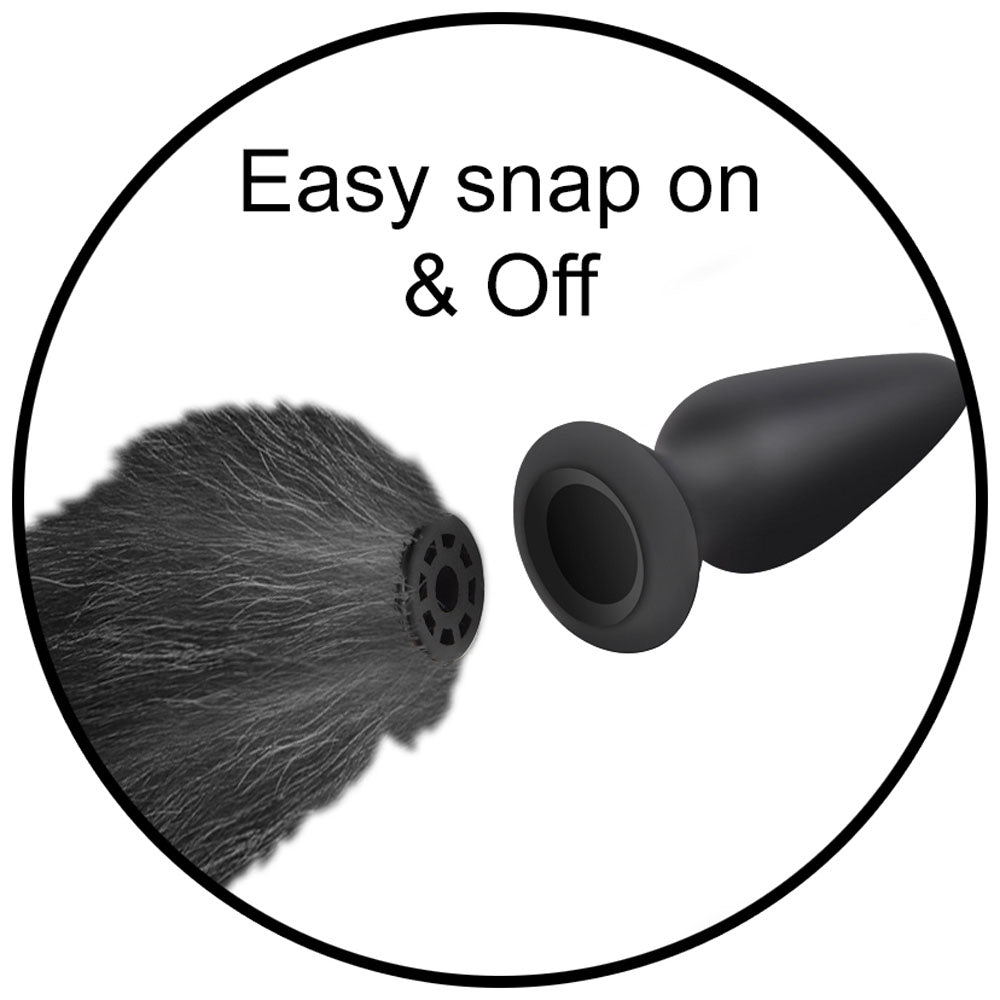 Snap-On Ombré Fox Tail Butt Plug & Remote - Tailz Roleplay