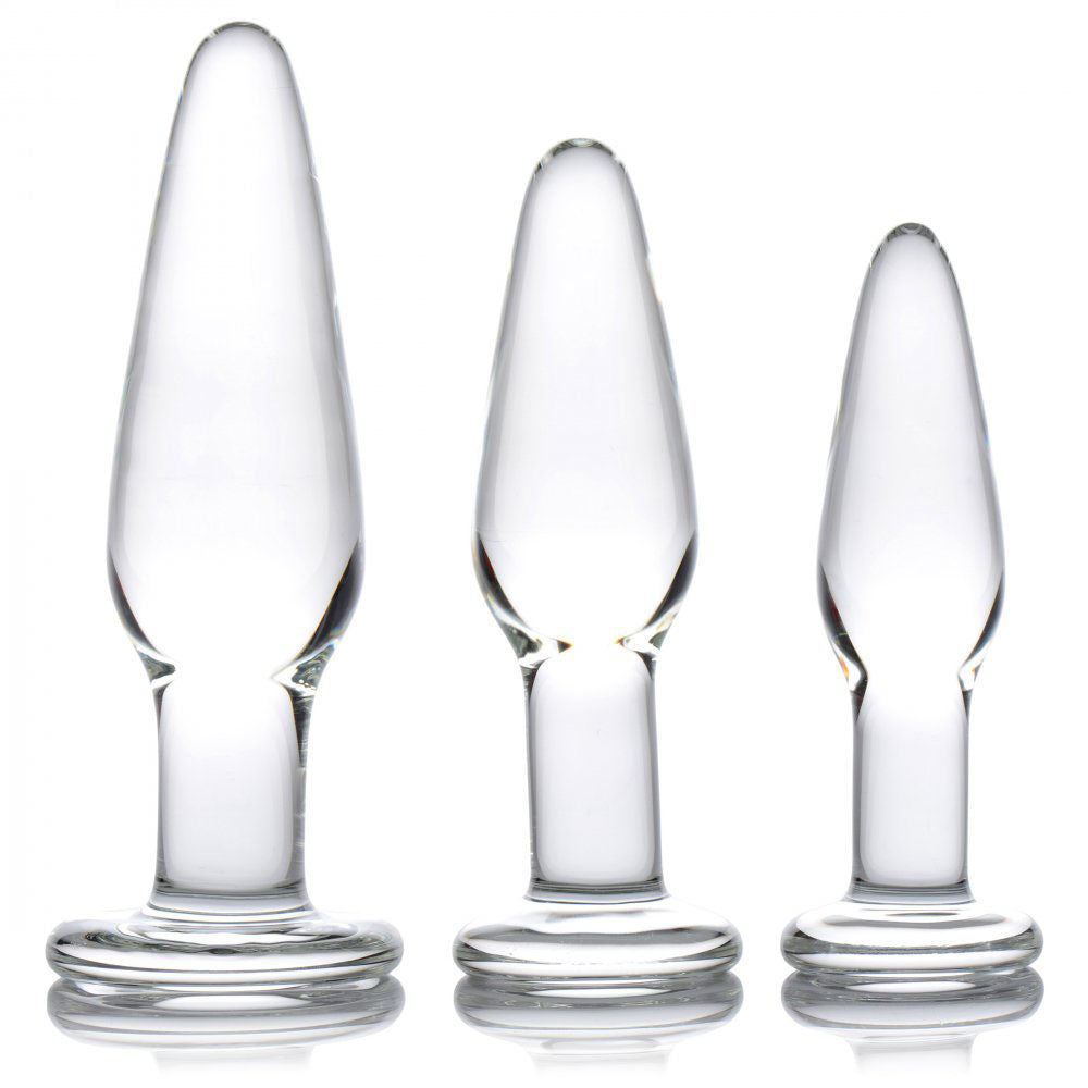 Beginner Glass Butt Plug Anal Training Kit - PRISMS Dosha