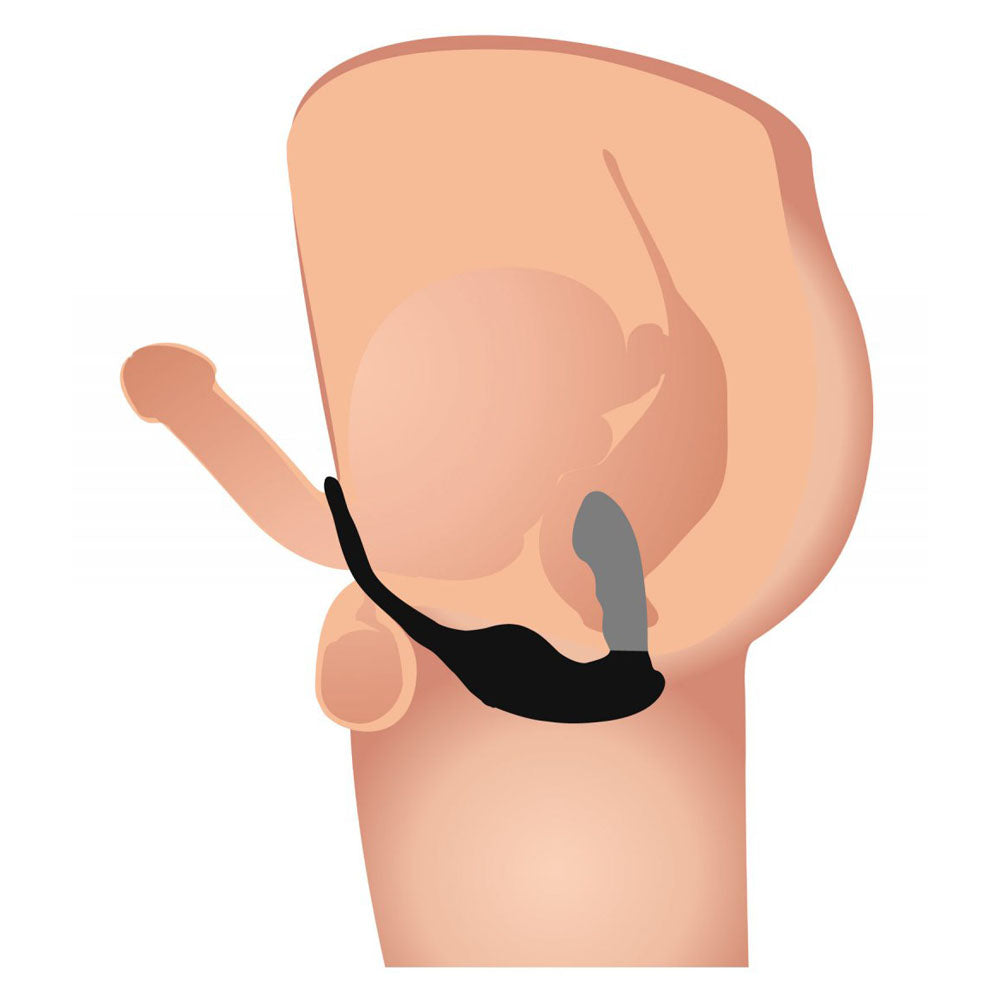 Milking Prostate Massager With Cock Ring - Alpha-Pro P-Strap