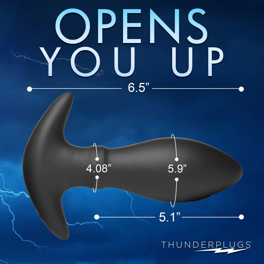 Rim Slide Silicone Butt Plug & Remote - ThunderPlugs