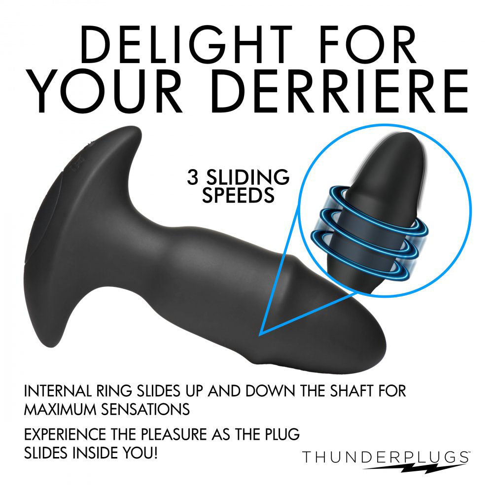 Butt Slider Silicone Butt Plug & Remote - ThunderPlugs