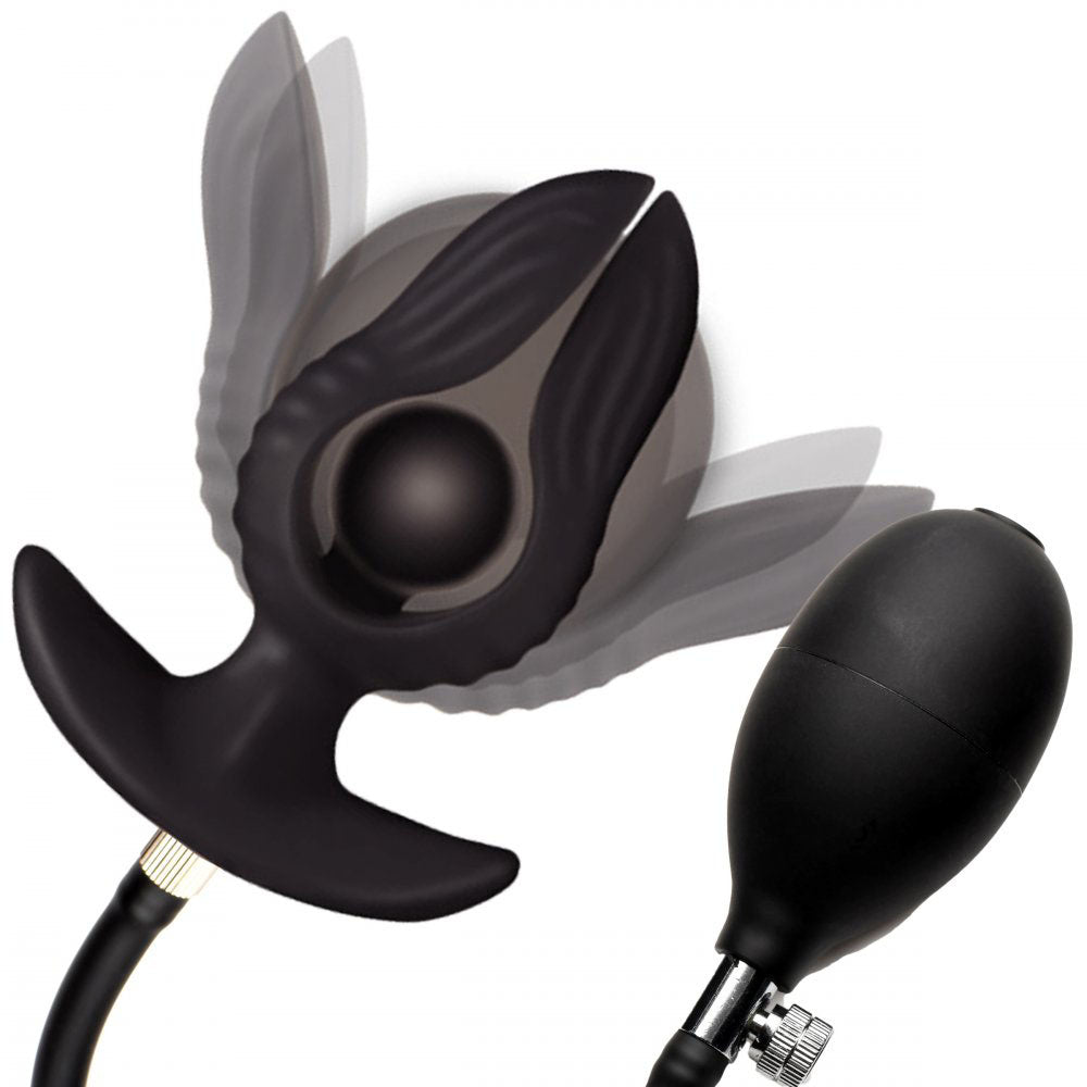 Dark Pearl Inflatable Butt Plug & Remote - Master Series