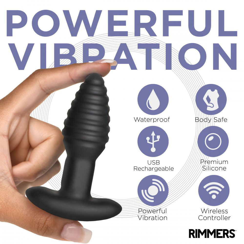 Rimming Silicone Butt Plug & Remote - Rimmers Model-E