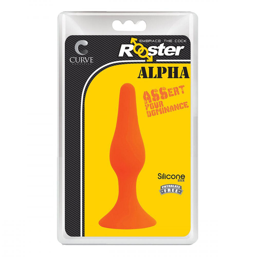 Alpha Silicone Butt Plug With Suction Cup - Rooster