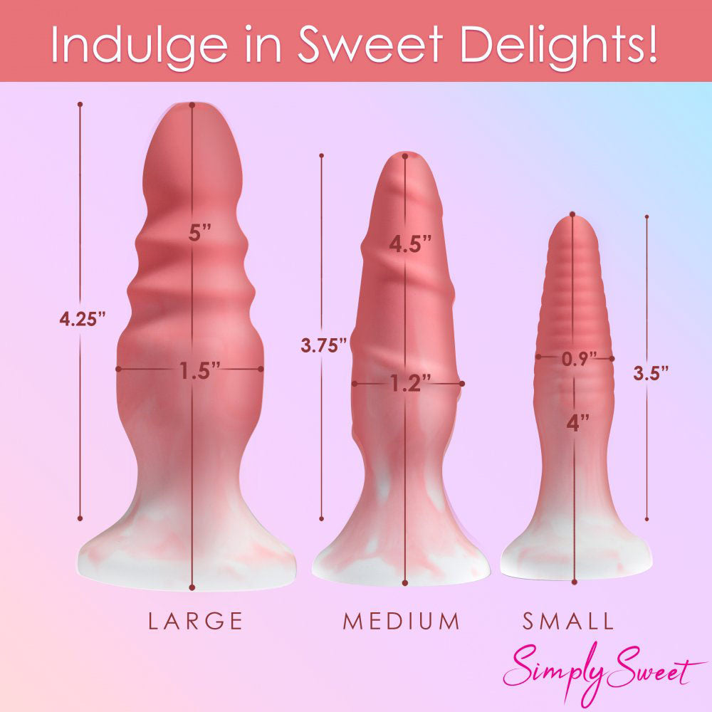 Textured Silicone Butt Plug Set Collection - Simply Sweet