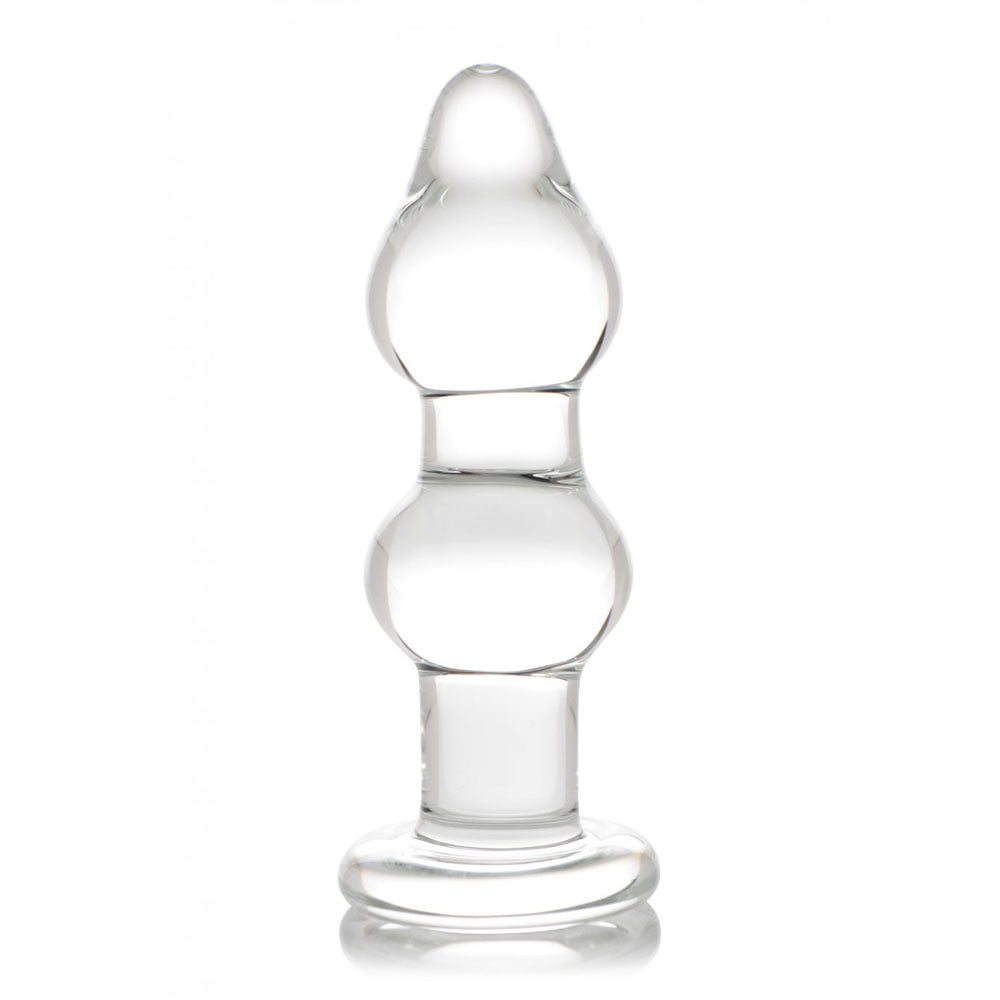 Bulbous Glass Dildo Butt Plug - PRISMS Param