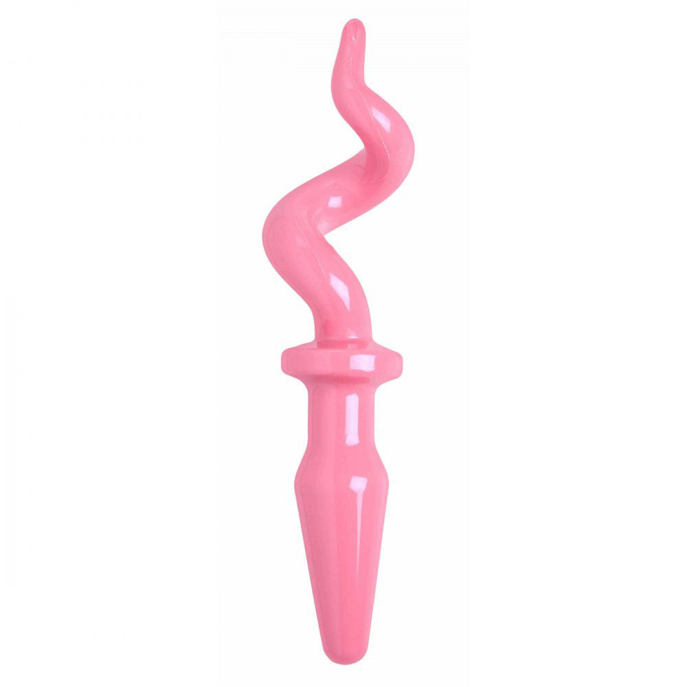 Pink Piggy Tail Butt Plug - Tailz Roleplay