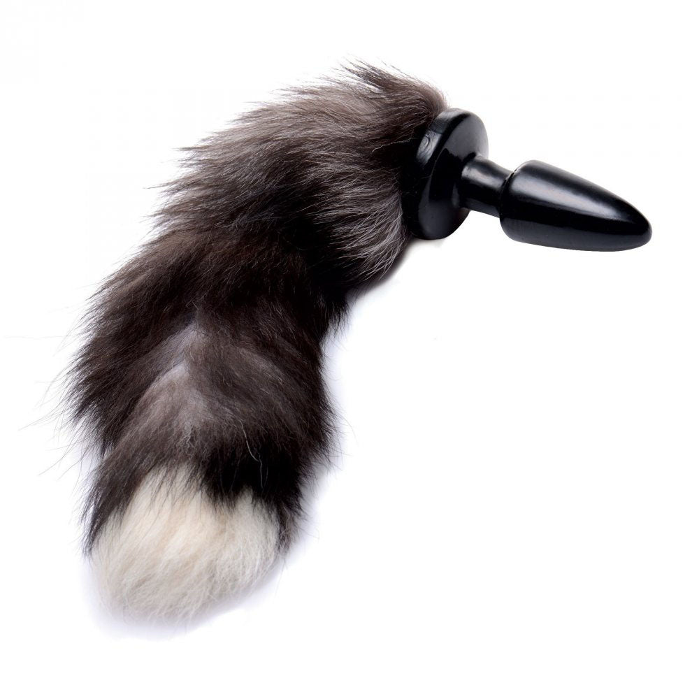 Grey Fox Tail Butt Plug - Tailz Roleplay