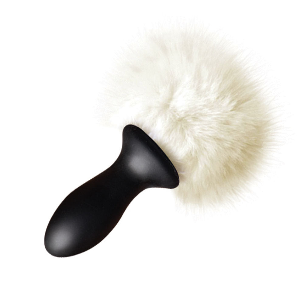 White Bunny Tail Butt Plug - Tailz Roleplay