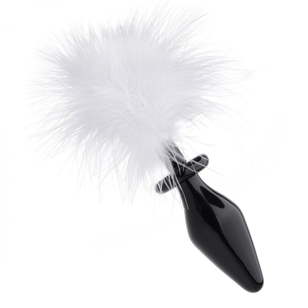 Fluffer Bunny Tail Glass Butt Plug - Tailz Roleplay