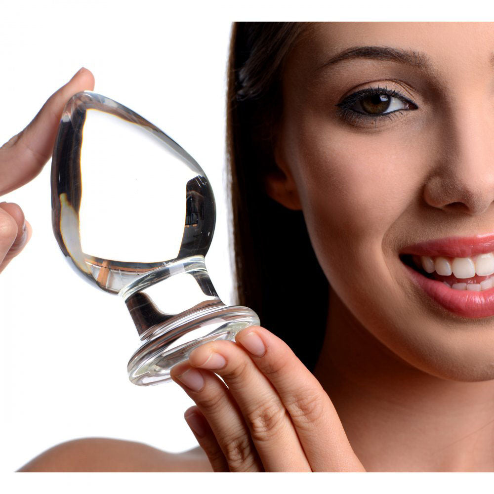 Wide Glass Butt Plug - PRISMS Molten