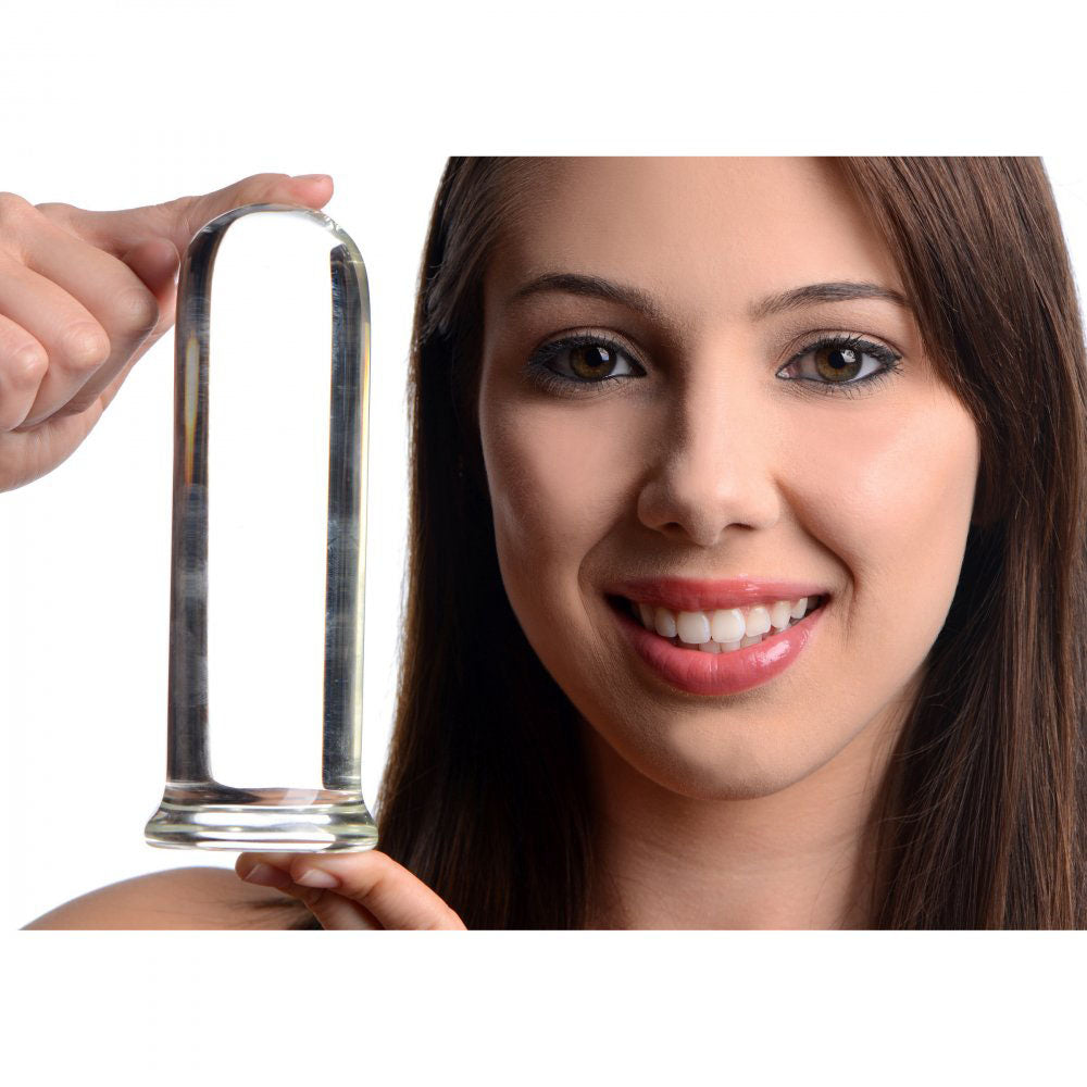 Large Glass Dildo Butt Plug - PRISMS Pillar