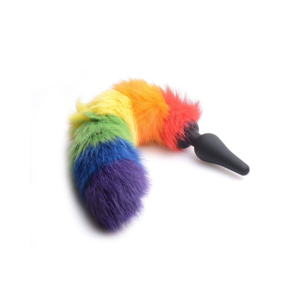 Rainbow Tail Butt Plug - Tailz Pride Roleplay