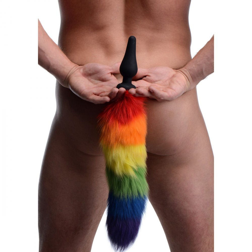 Rainbow Tail Butt Plug - Tailz Pride Roleplay