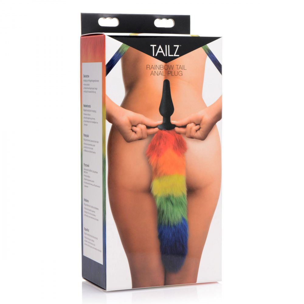 Rainbow Tail Butt Plug - Tailz Pride Roleplay