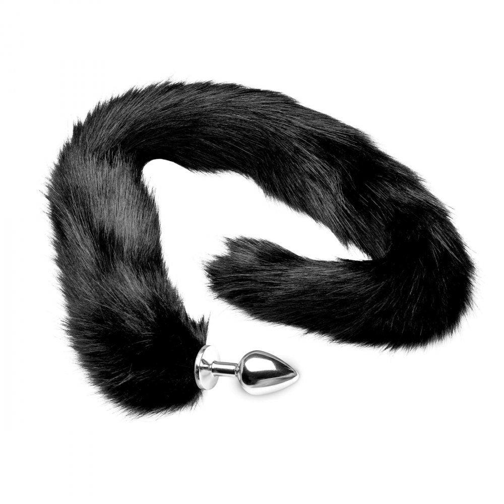 Extra Long Mink Tail Metal Butt Plug Collection - Tailz