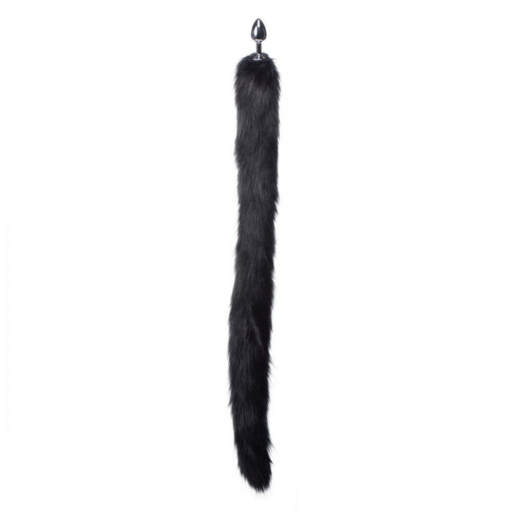 Extra Long Mink Tail Metal Butt Plug Collection - Tailz