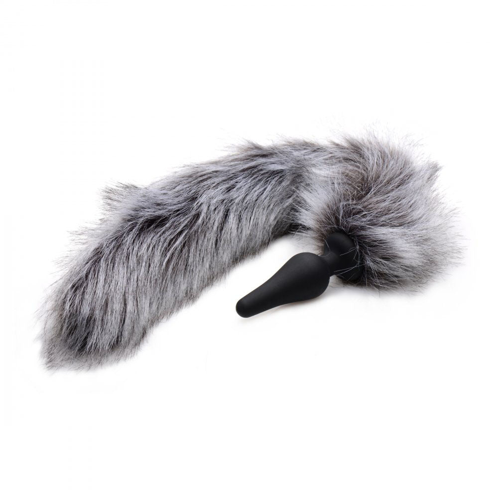Grey Wolf Tail Butt Plug & Ears - Tailz Roleplay Kit