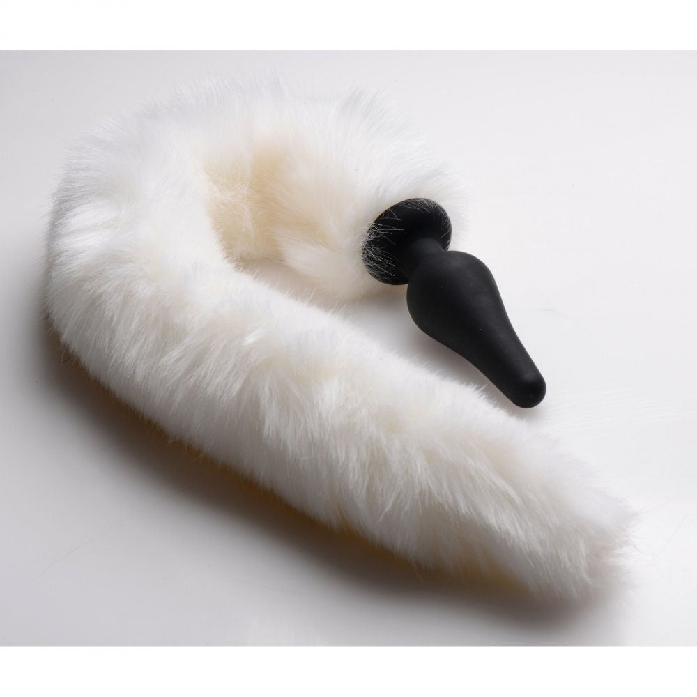 White Fox Tail Butt Plug & Ears - Tailz Roleplay Kit