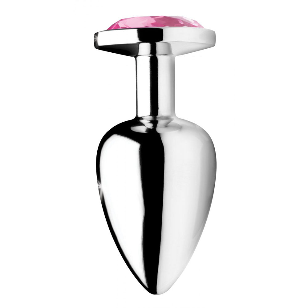 Pink Jeweled Metal Butt Plug - Booty Sparks