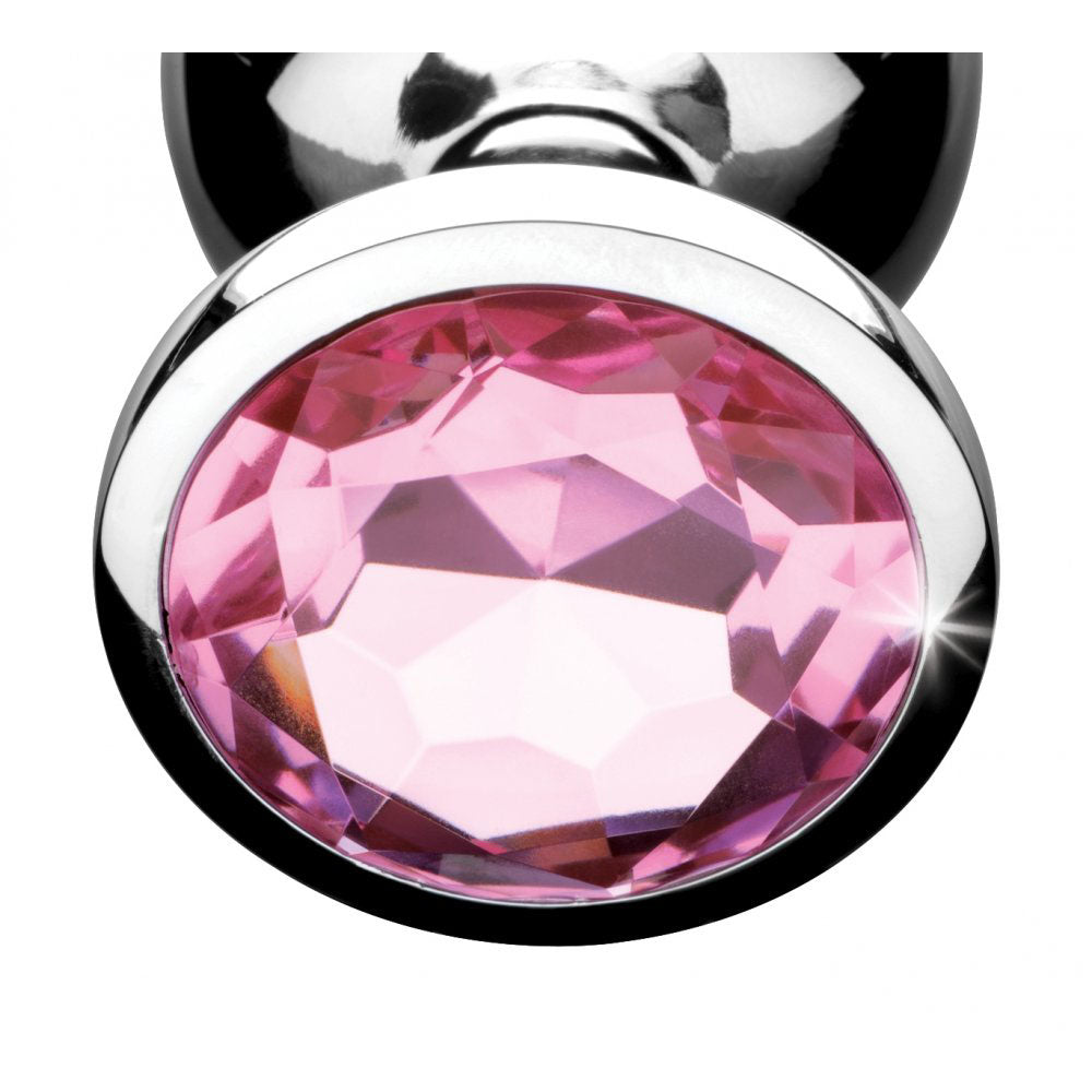 Pink Jeweled Metal Butt Plug - Booty Sparks