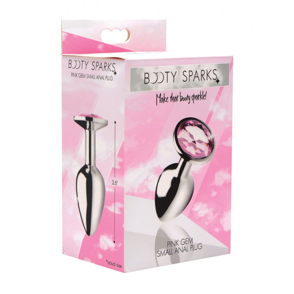 Pink Jeweled Metal Butt Plug - Booty Sparks