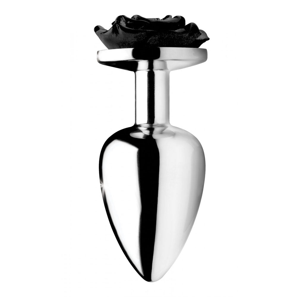Black Rose Metal Butt Plug - Booty Sparks