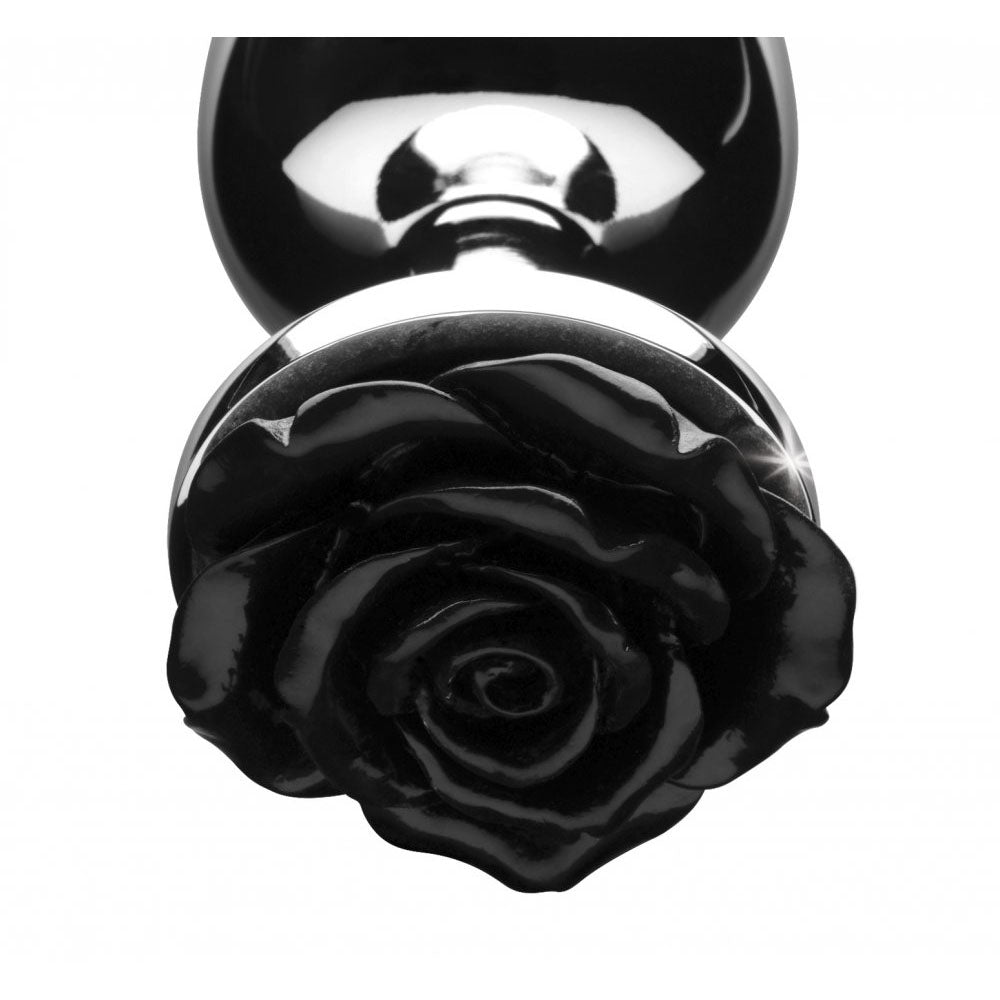 Black Rose Metal Butt Plug - Booty Sparks