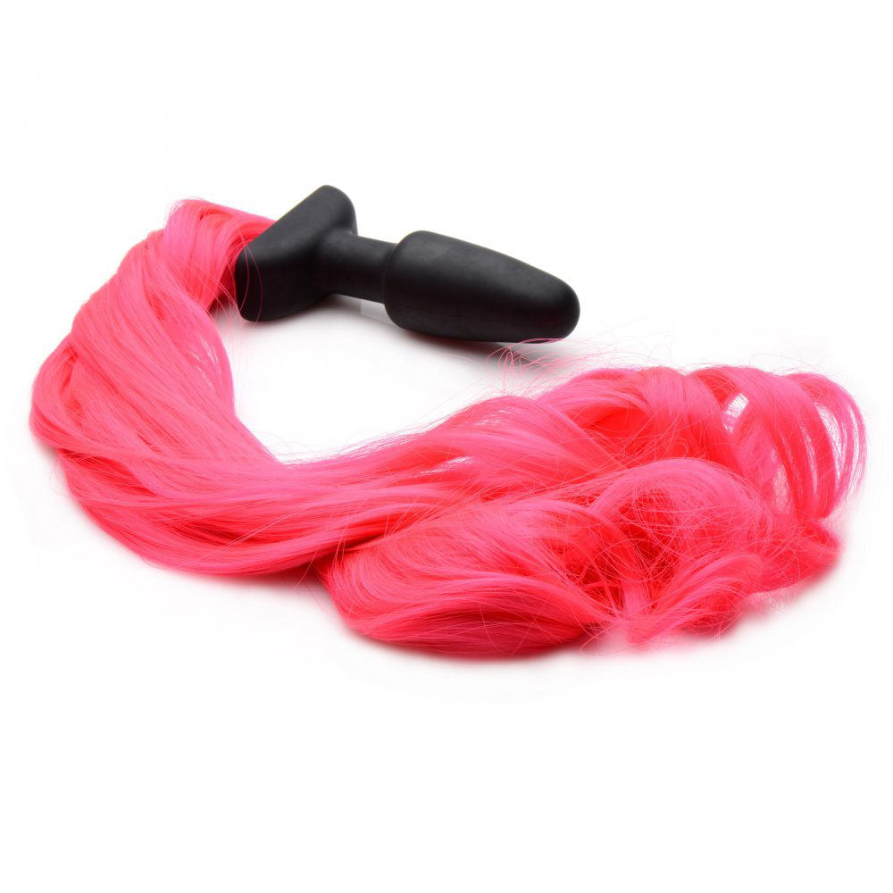 Hot Pink Pony Tail Butt Plug - Tailz Roleplay
