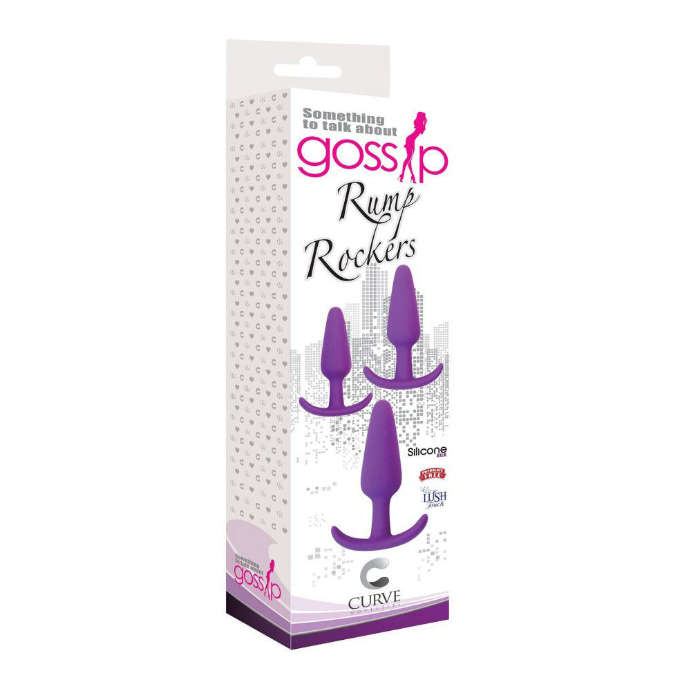 Rump Rockers Silicone Butt Plug Set - Gossip
