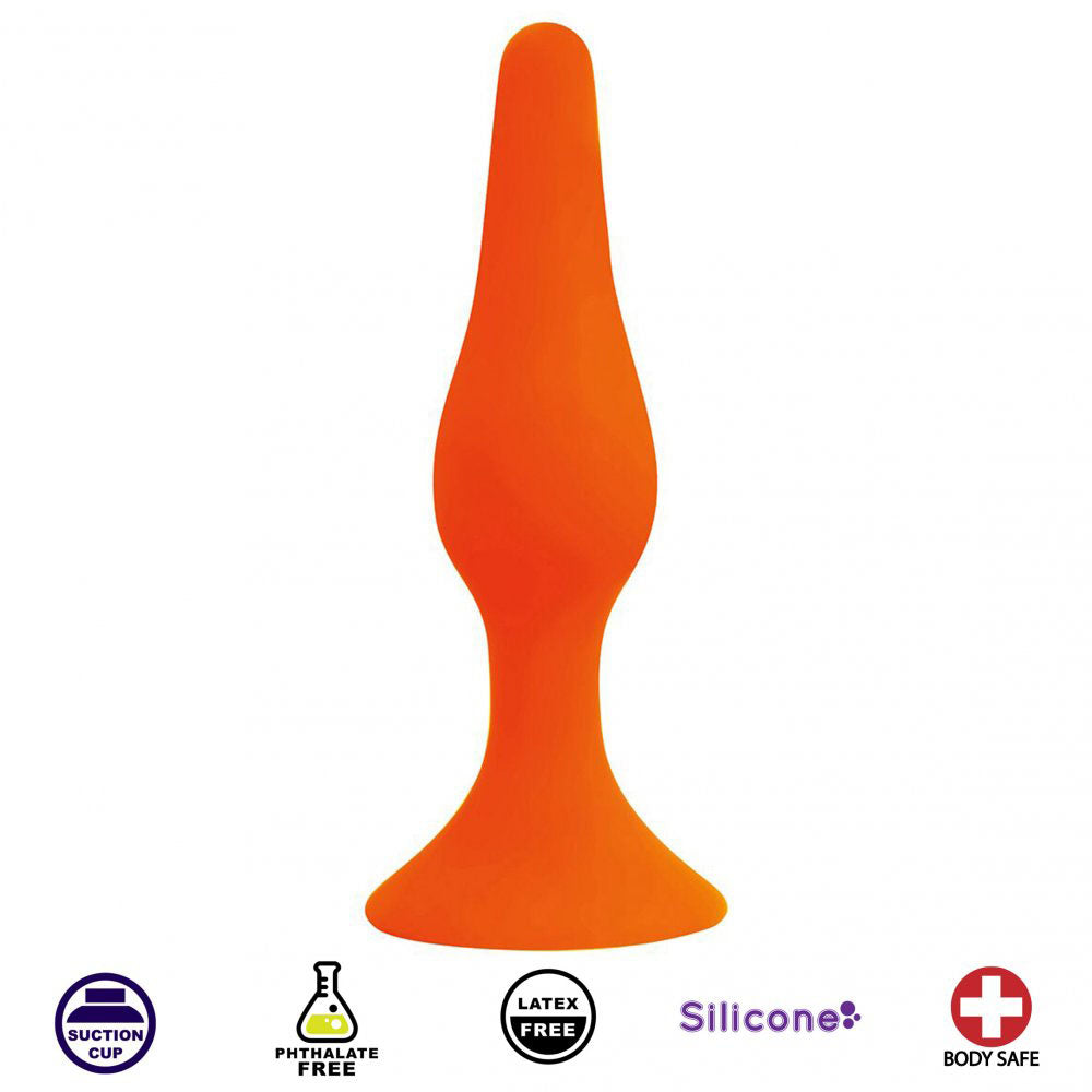 Alpha Silicone Butt Plug With Suction Cup - Rooster