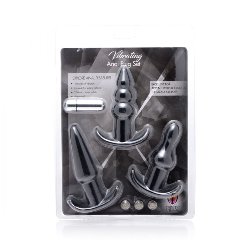 Beginner Butt Plug Set Collection With Vibration - Trinity Vibes