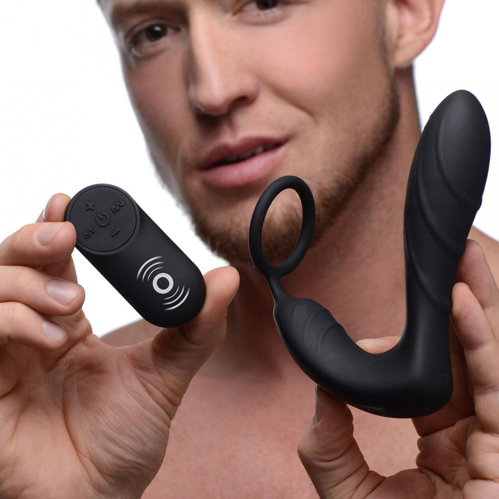 Prostate Massager With Remote & Cock Ring - Under Control