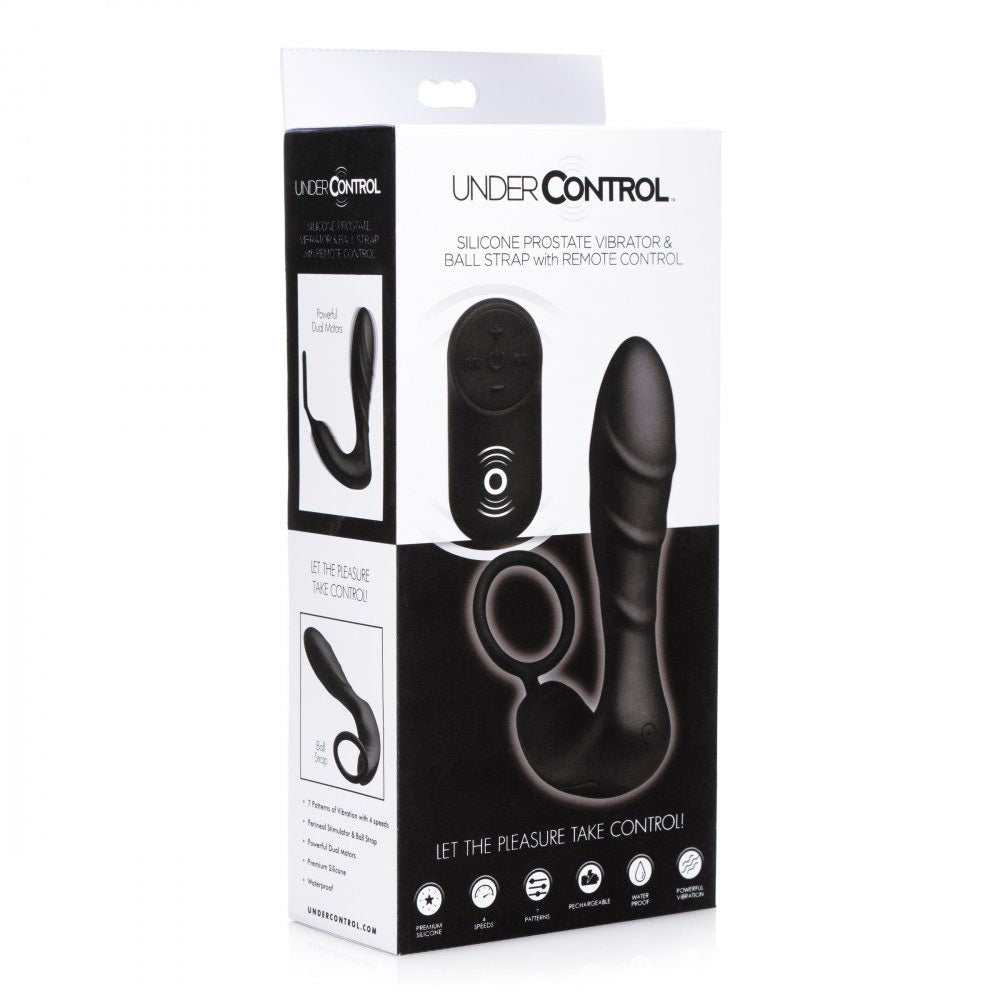 Prostate Massager With Remote & Cock Ring - Under Control