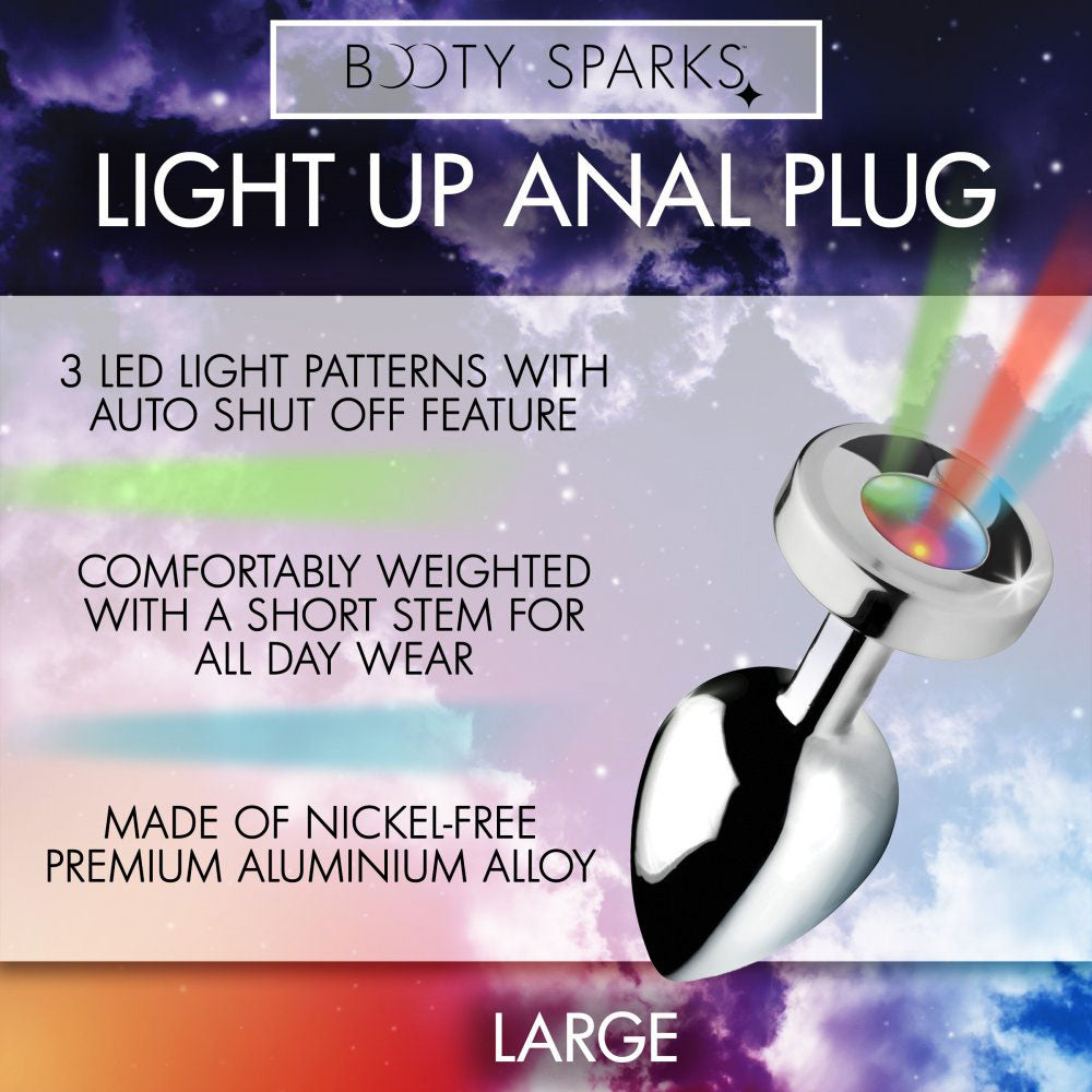 Light Up Metal Butt Plug - Booty Sparks