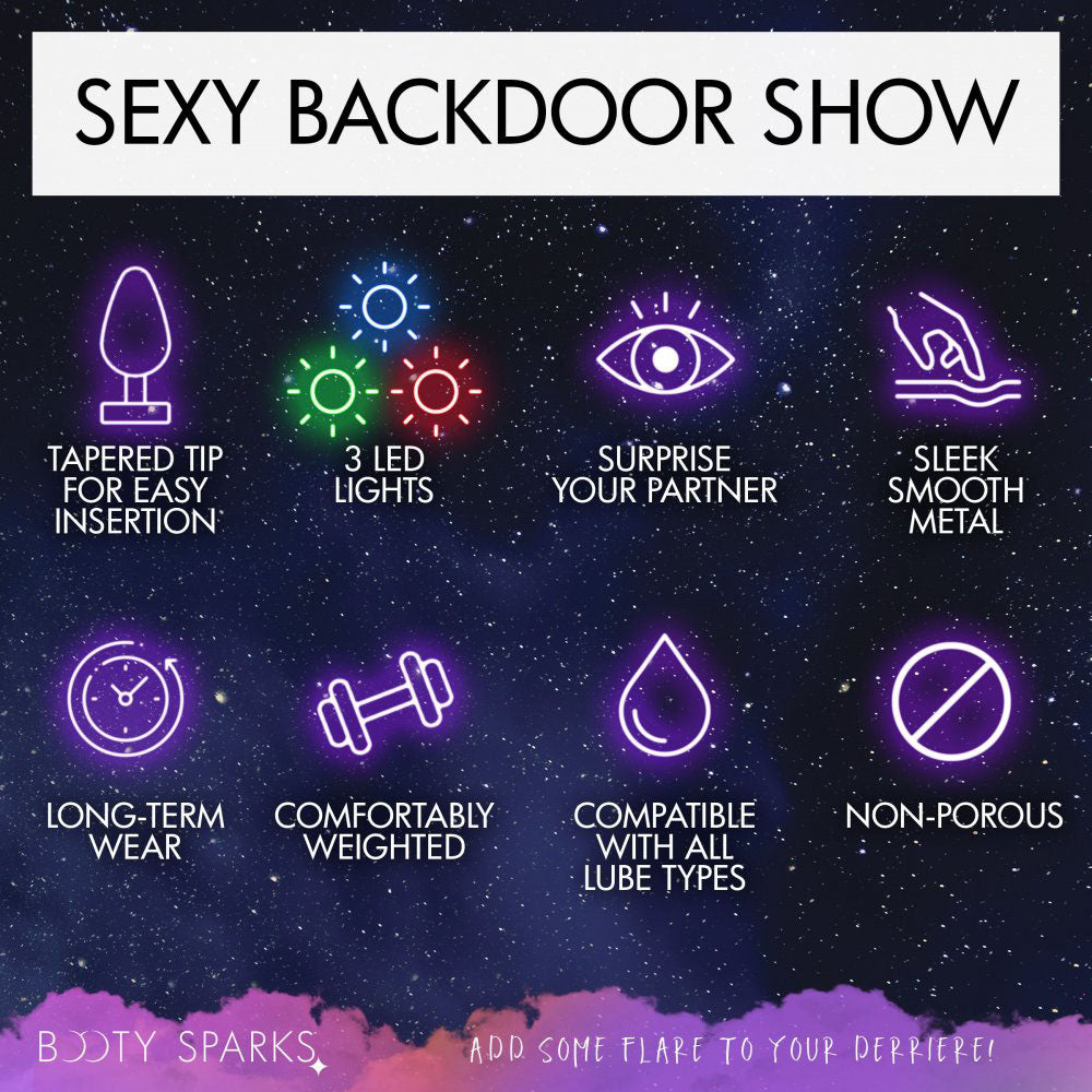 Light Up Metal Butt Plug - Booty Sparks