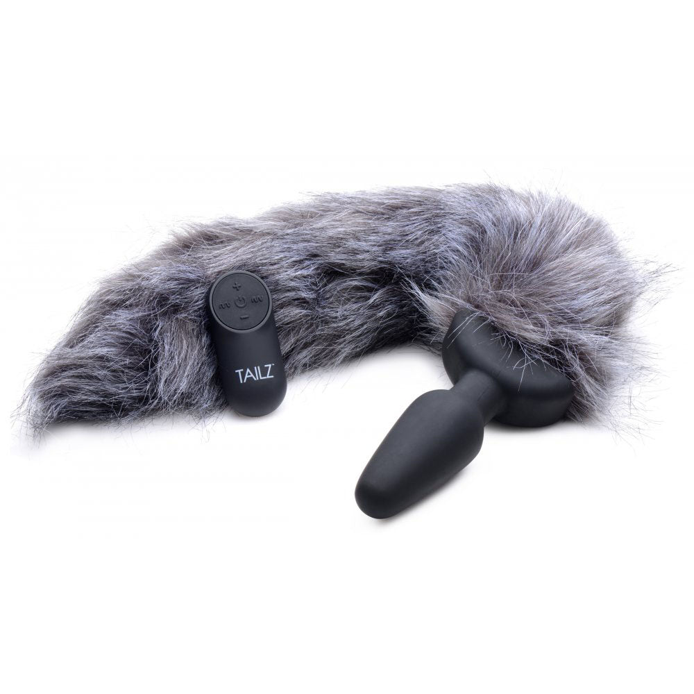 Grey Fox Tail Butt Plug & Remote - Tailz Roleplay