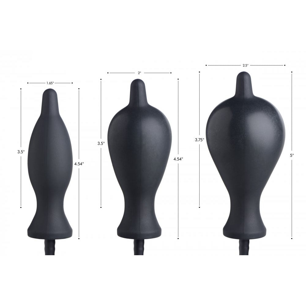 Dark Inflator Inflatable Butt Plug & Pump - Master Series
