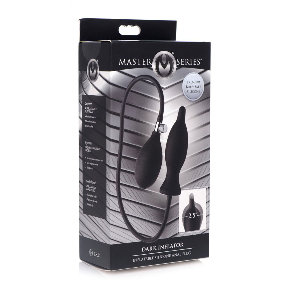 Dark Inflator Inflatable Butt Plug & Pump - Master Series