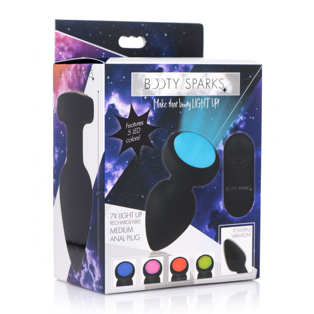 Light Up Silicone Butt Plug & Remote - Booty Sparks