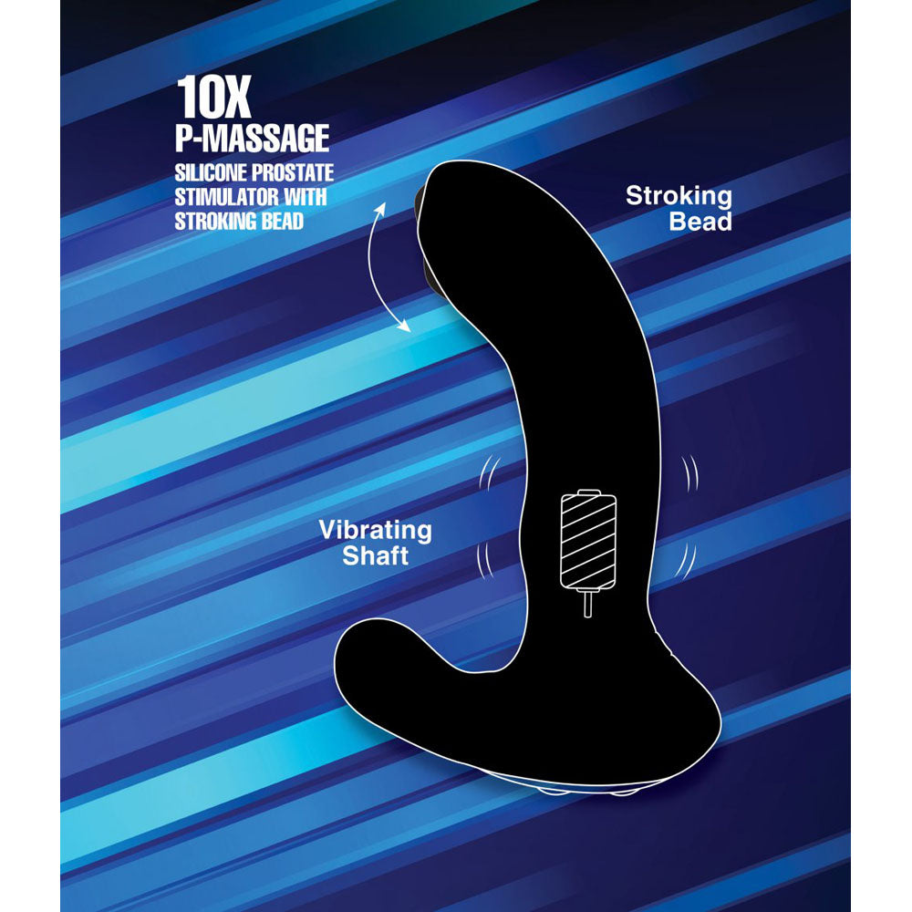 Stroking Prostate Massager With Remote - Alpha-Pro P-Massage