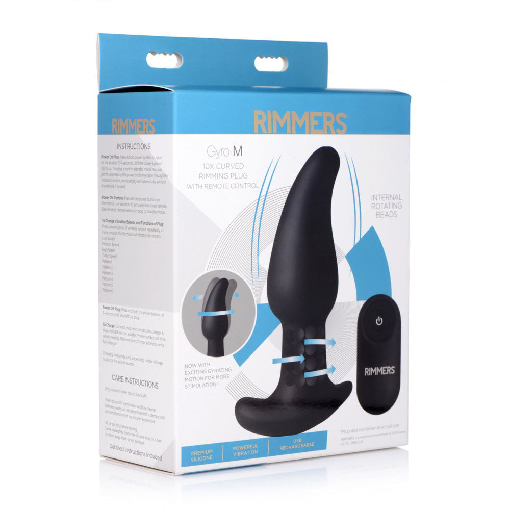 Rimming Prostate Massager With Remote - Rimmers Gyro-M