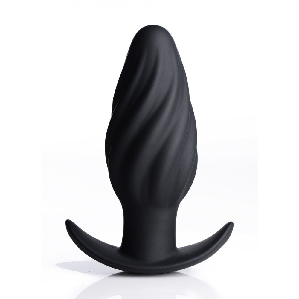 Swirled Kinetic Butt Plug & Remote - Thump It