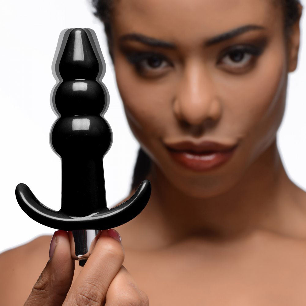 Bubbling Ribbed Butt Plug Collection With Vibration - Frisky