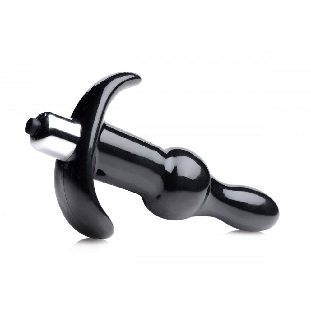 Rolling Noir Bumpy Butt Plug With Vibration - Frisky