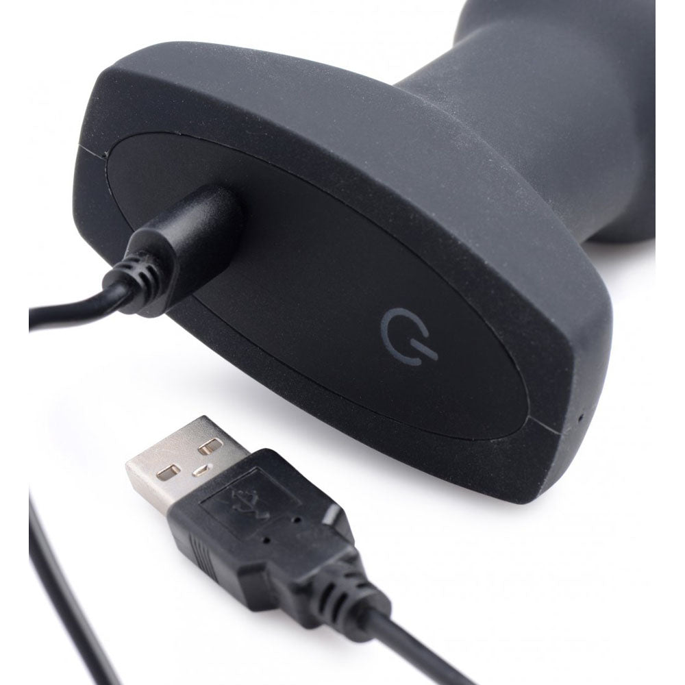 Curved Inflatable Butt Plug & Remote - Swell