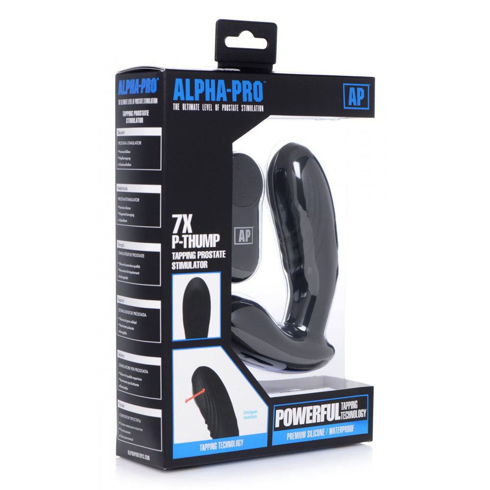Tapping Prostate Massager With Remote - Alpha-Pro P-Thump
