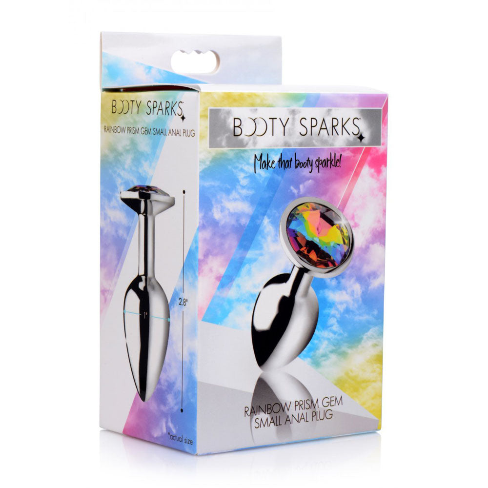 Rainbow Prism Jeweled Metal Butt Plug - Booty Sparks