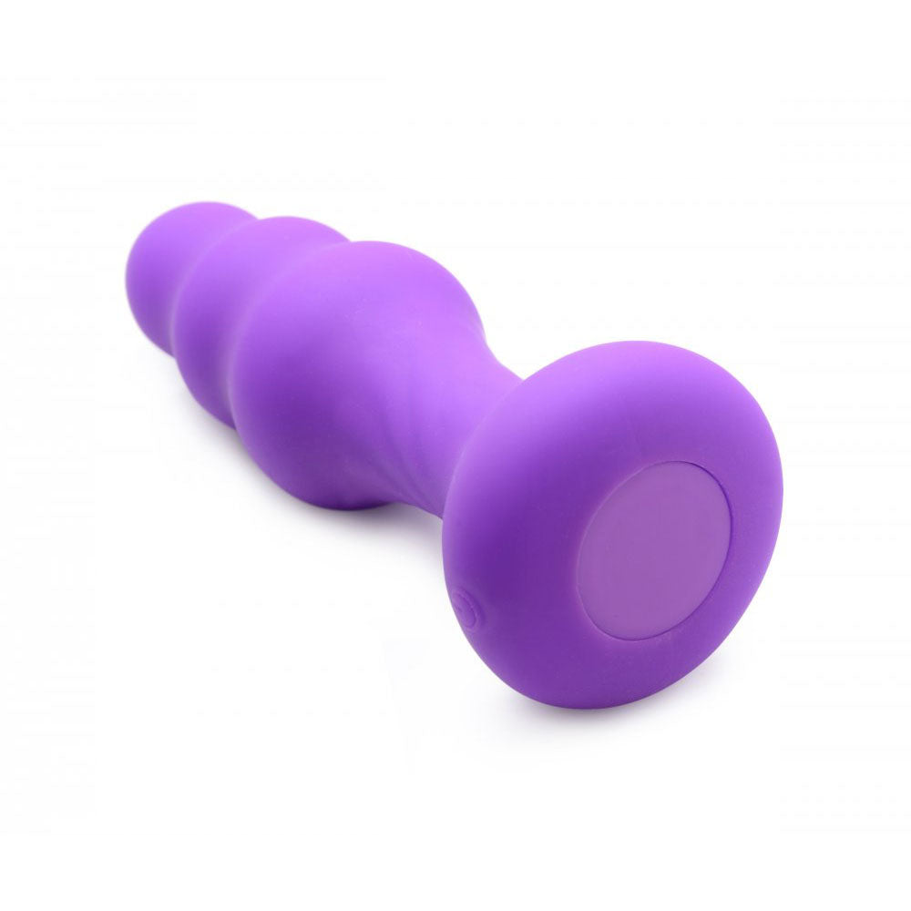 Ribbed Kinetic Butt Plug & Remote - Thump It
